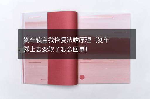 刹车软自我恢复法啥原理（刹车踩上去变软了怎么回事）