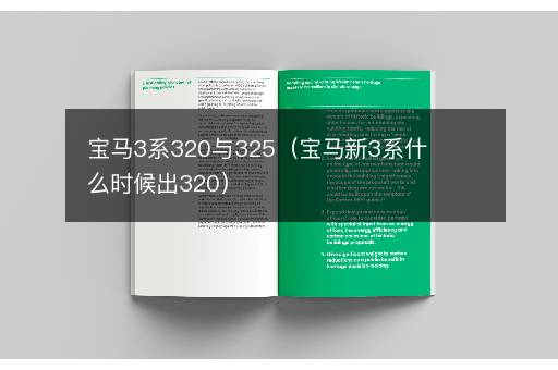 宝马3系320与325（宝马新3系什么时候出320）