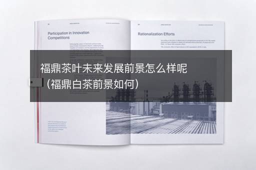 福鼎茶叶未来发展前景怎么样呢（福鼎白茶前景如何）